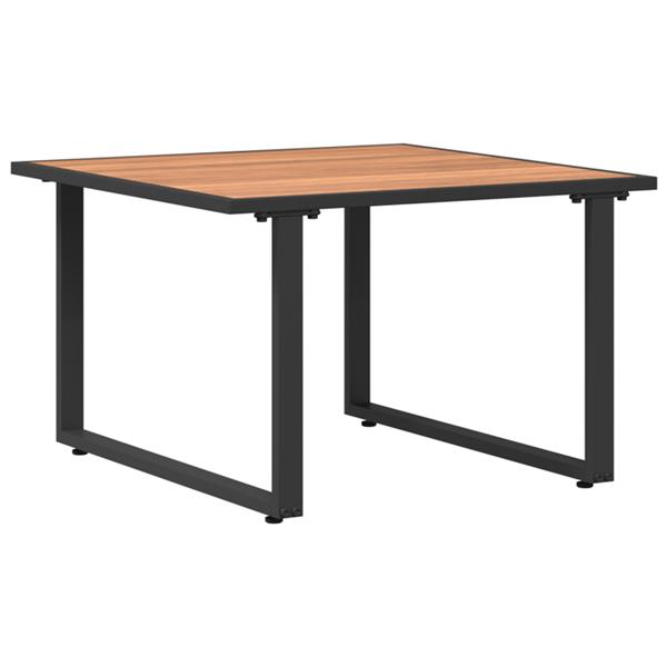 Grote foto vidaxl salontafel bruin staal tuin en terras tuinmeubelen