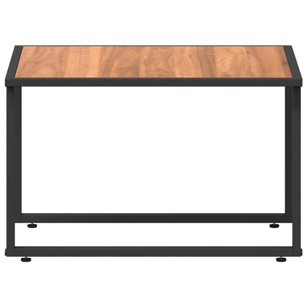 Grote foto vidaxl salontafel bruin staal tuin en terras tuinmeubelen
