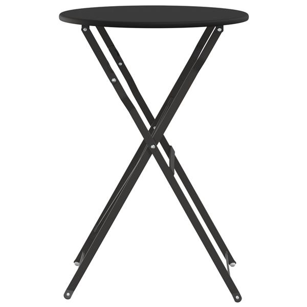 Grote foto vidaxl bistrotafel antraciet 50x71 cm poedercoating staal tuin en terras tuinmeubelen