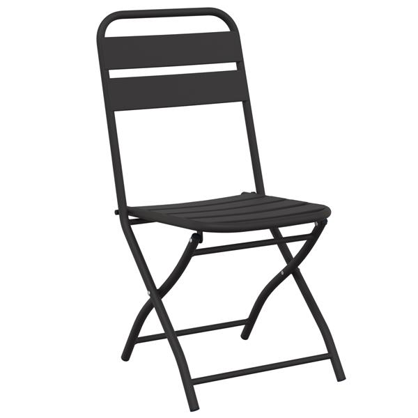 Grote foto vidaxl bistroset 3 pcs antraciet staal tuin en terras tuinmeubelen