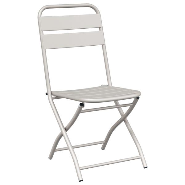 Grote foto vidaxl bistroset 3 pcs beige staal tuin en terras tuinmeubelen