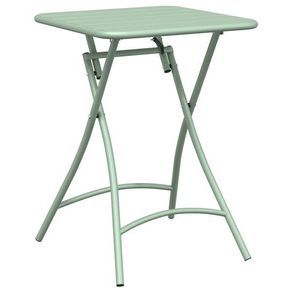 Grote foto vidaxl bistroset 3 pcs licht munt staal tuin en terras tuinmeubelen