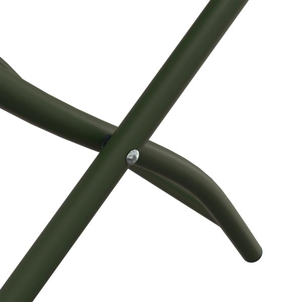 Grote foto vidaxl tuin opvouwbare stoel 2 pcs groen 55 x 56.5 x 91cm staal tuin en terras tuinmeubelen