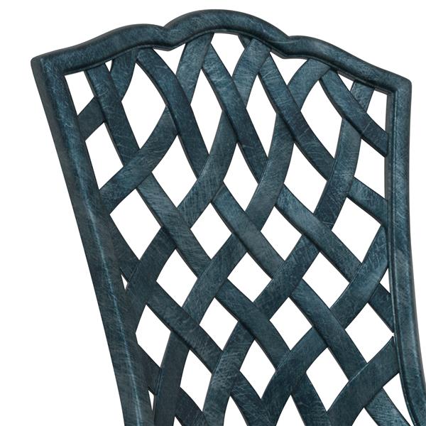 Grote foto vidaxl tuinstoel met kussen 2 pcs groen 55 x 56.5 x 91cm aluminium tuin en terras tuinmeubelen