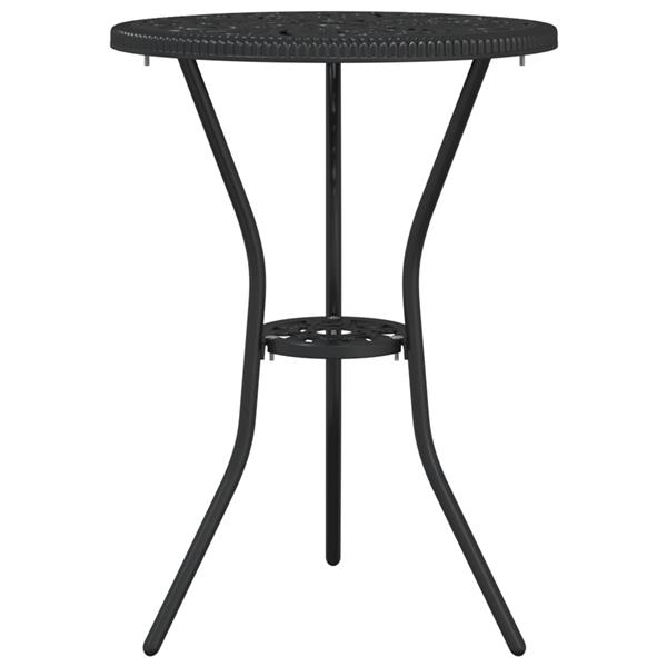 Grote foto vidaxl tuin bistro set 3 pcs zwart aluminium tuin en terras tuinmeubelen