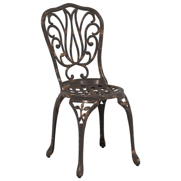 Grote foto vidaxl tuin bistro set 3 pcs brons aluminium tuin en terras tuinmeubelen