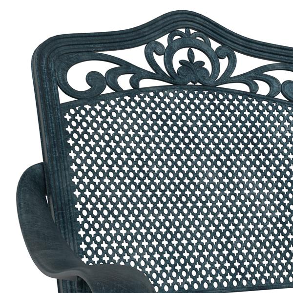 Grote foto vidaxl tuinstoel 2 pcs groen 55 x 56.5 x 91cm aluminium tuin en terras tuinmeubelen