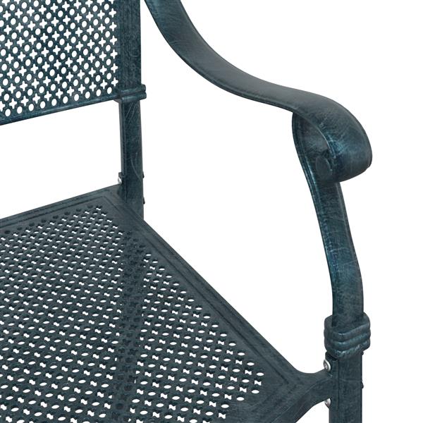 Grote foto vidaxl tuinstoel 2 pcs groen 55 x 56.5 x 91cm aluminium tuin en terras tuinmeubelen