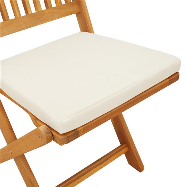 Grote foto vidaxl opvouwbare stoel 2 pcs wit 49 x 57 5 x 92cm massief acaciahout tuin en terras tuinmeubelen