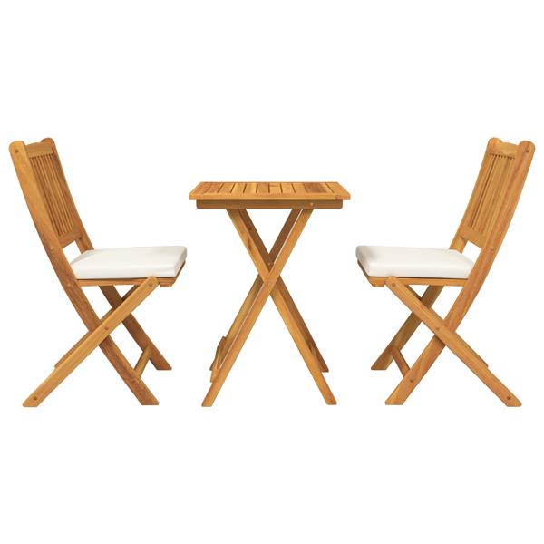 Grote foto vidaxl tuin bistro set 3 pcs bruin massief acaciahout tuin en terras tuinmeubelen