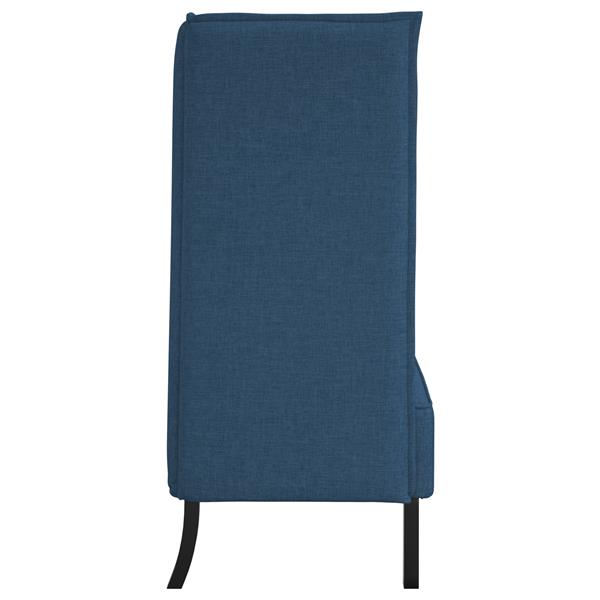 Grote foto vidaxl hoge rug bank blauw 109 x 56 x 121 cm stof huis en inrichting bankstellen