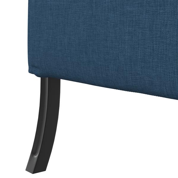 Grote foto vidaxl hoge rug bank blauw 109 x 56 x 121 cm stof huis en inrichting bankstellen
