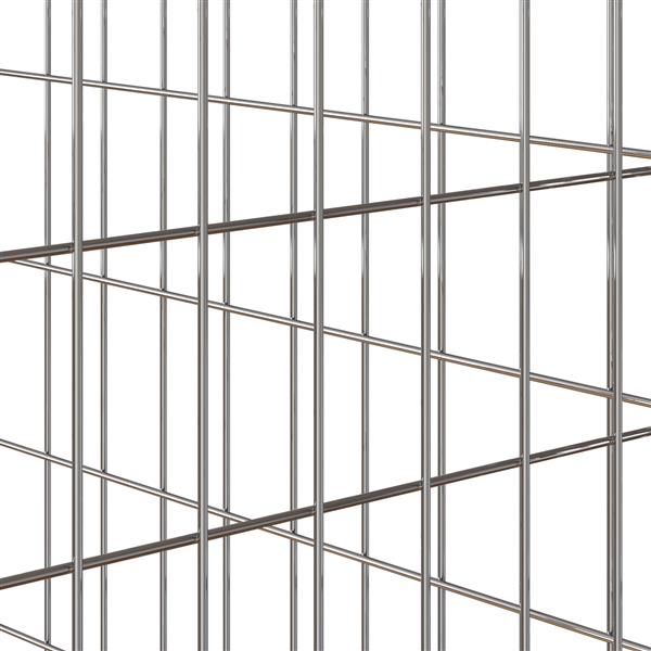 Grote foto vidaxl composteerder grijs staal tuin en terras hekken en schuttingen