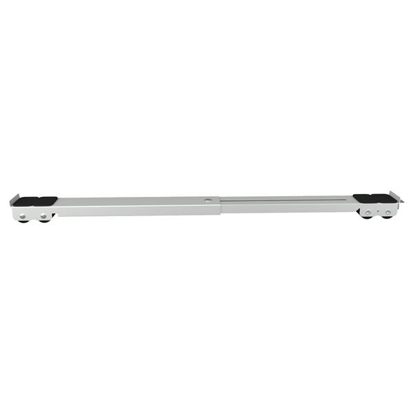 Grote foto vidaxl wasmachinesokkel 2 pcs zilver 72 x 5 x 4.5 cm staal witgoed en apparatuur wasmachines