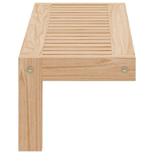 Grote foto vidaxl wandhangrek beige 62 x 10 x 12.5 cm massief walnotenhout huis en inrichting overige
