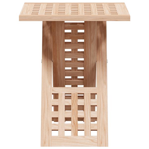 Grote foto vidaxl salontafel bruin 33 x 33 x 40.5 cm massief walnotenhout huis en inrichting eettafels