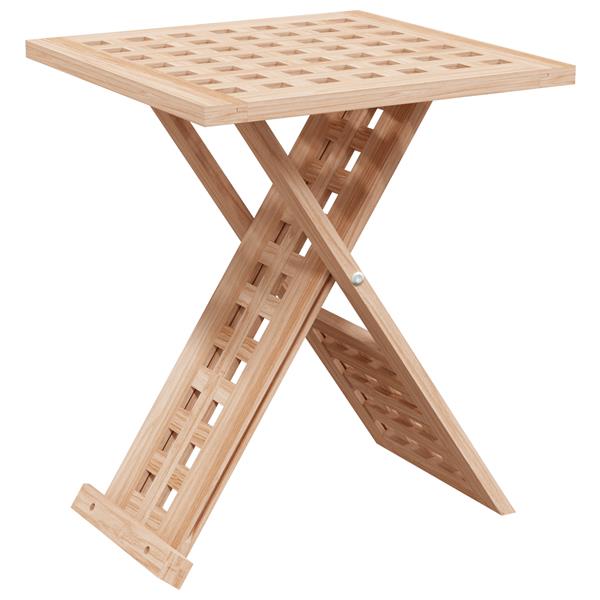 Grote foto vidaxl salontafel bruin 33 x 33 x 40.5 cm massief walnotenhout huis en inrichting eettafels