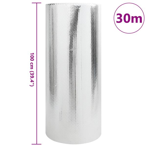Grote foto vidaxl radiatorfolie zilver 1 x 30 m aluminium doe het zelf en verbouw sanitair