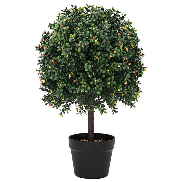Grote foto vidaxl kunstboom groen 35 x 35 x 50 cm kunststof tuin en terras sierplanten