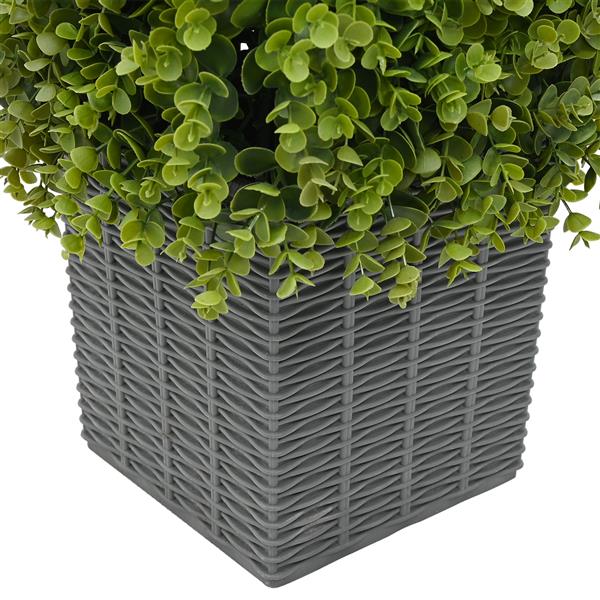 Grote foto vidaxl kunstmatige eucalyptus boom groen 27 x 27 x 90 cm kunststof tuin en terras sierplanten
