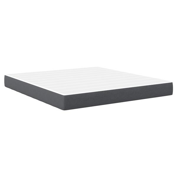 Grote foto vidaxl bedmatras met matras grijs 180 x 200 cm stof antiek en kunst stoelen en banken