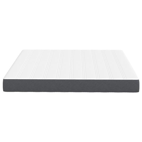 Grote foto vidaxl bedmatras met matras grijs 180 x 200 cm stof antiek en kunst stoelen en banken