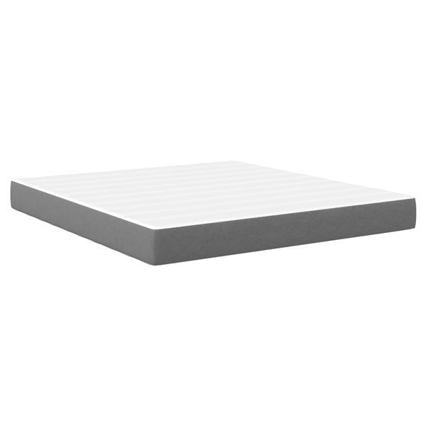 Grote foto vidaxl bedmatras met matras lichtgrijs 180 x 200 cm stof antiek en kunst stoelen en banken
