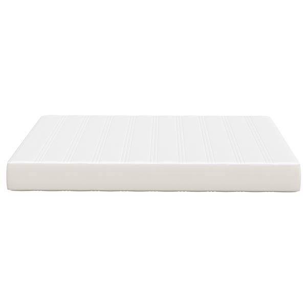 Grote foto vidaxl bedmatras met matras cr me 160 x 200 cm stof antiek en kunst stoelen en banken