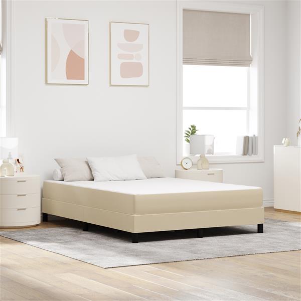 Grote foto vidaxl bedmatras met matras groen 140 x 190 cm stof antiek en kunst stoelen en banken