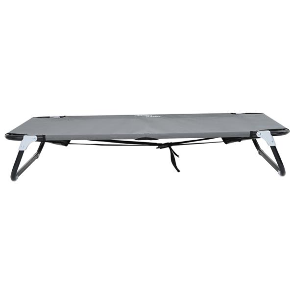 Grote foto vidaxl hondenbed lichtgrijs 90 x 55 x 18 cm oxford stof en staal dieren en toebehoren toebehoren