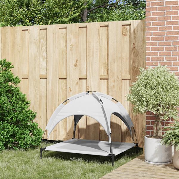 Grote foto vidaxl hondenbed zilvergrijs l staal dieren en toebehoren toebehoren