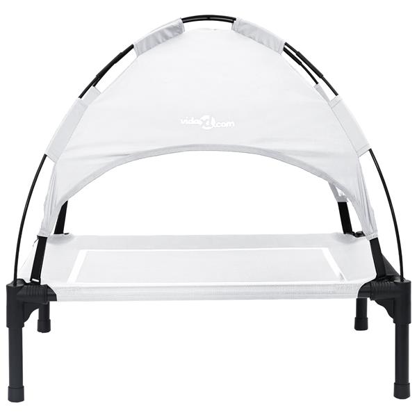 Grote foto vidaxl hondenbed zilvergrijs m staal dieren en toebehoren toebehoren