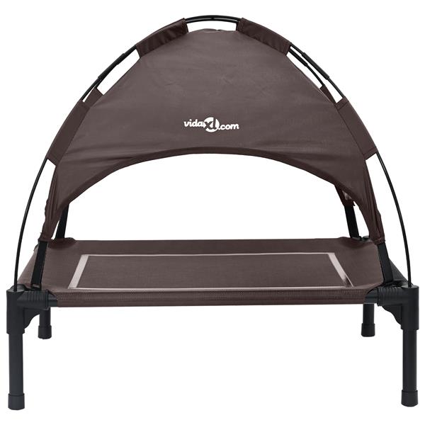 Grote foto vidaxl hondenbed bruin s staal dieren en toebehoren toebehoren