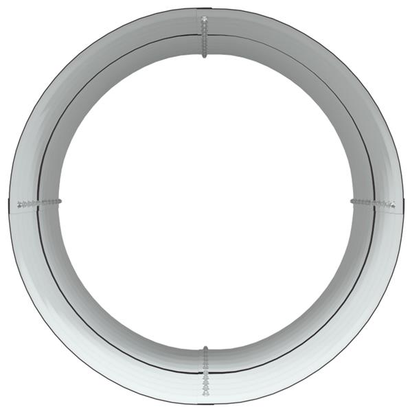 Grote foto vidaxl verhoogde plantenbak bruin 80 x 80 x 81 cm staal tuin en terras overige tuin en terras