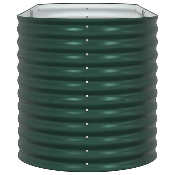 Grote foto vidaxl verhoogde plantenbak groen 240 x 80 x 81 cm staal tuin en terras overige tuin en terras
