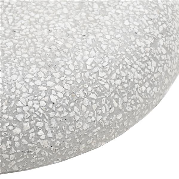 Grote foto vidaxl parasolvoet lichtgrijs en zwart 45 x 45 x 40 cm beton en metaal tuin en terras overige tuin en terras