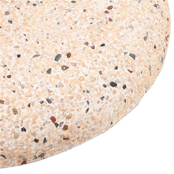 Grote foto vidaxl parasolvoet geel en zwart 45 x 45 x 40 cm beton en metaal tuin en terras overige tuin en terras
