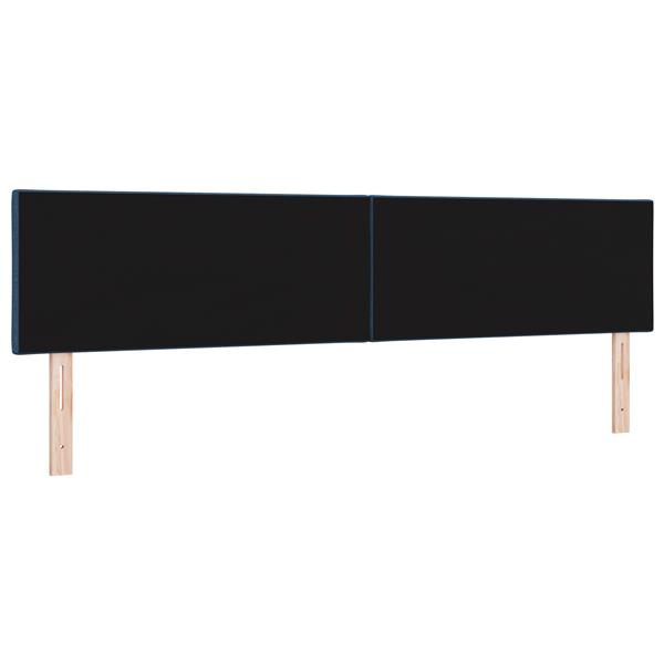 Grote foto vidaxl stoffen hoofdbord geometrisch met hoofdeinde blauw 200 cm stof antiek en kunst stoelen en banken