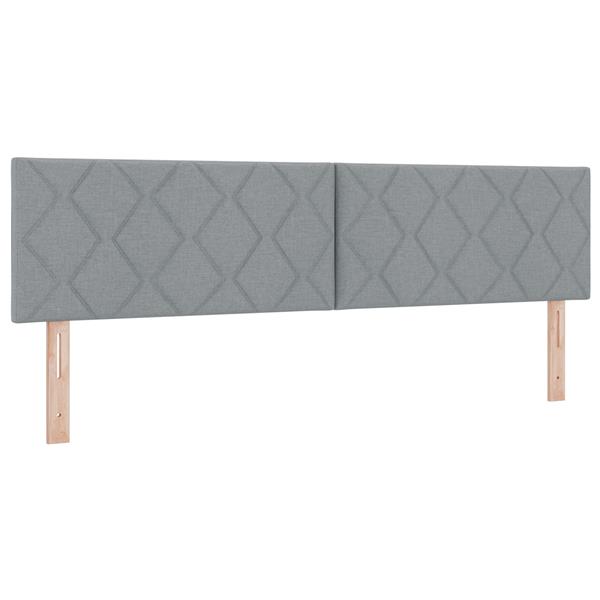 Grote foto vidaxl stoffen hoofdbord anders met hoofdeinde lichtgrijs 180 cm stof antiek en kunst stoelen en banken