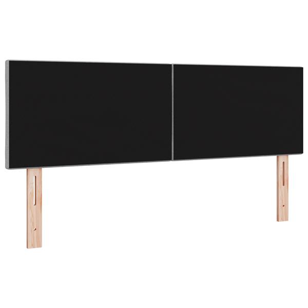 Grote foto vidaxl stoffen hoofdbord geometrisch lichtgrijs 144 cm stof antiek en kunst stoelen en banken