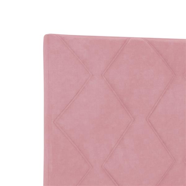 Grote foto vidaxl hoofdbord wandgemonteerd geometrisch roze 100 cm fluweel antiek en kunst stoelen en banken