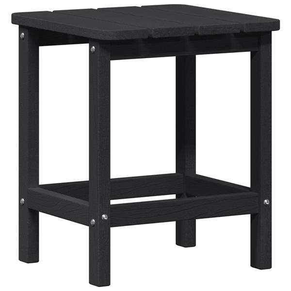 Grote foto vidaxl adirondack zij tafel zwart 38 x 38 x 46 cm hdpe tuin en terras tuinmeubelen