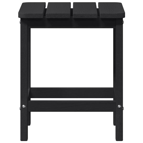 Grote foto vidaxl adirondack zij tafel zwart 38 x 38 x 46 cm hdpe tuin en terras tuinmeubelen