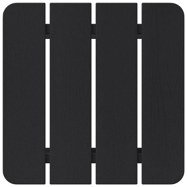 Grote foto vidaxl adirondack zij tafel zwart 38 x 38 x 46 cm hdpe tuin en terras tuinmeubelen