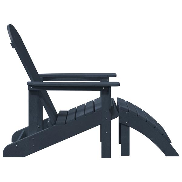 Grote foto vidaxl adirondack stoel marineblauw 74 x 82 x 92cm kunststof tuin en terras tuinmeubelen