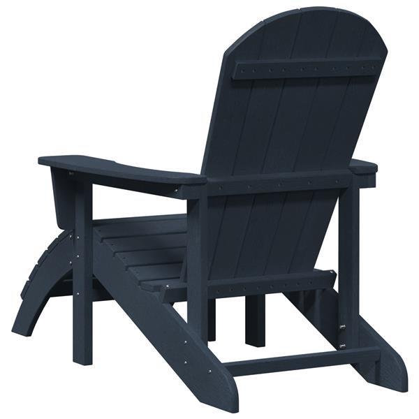 Grote foto vidaxl adirondack stoel marineblauw 74 x 82 x 92cm kunststof tuin en terras tuinmeubelen