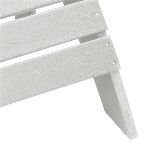 Grote foto vidaxl adirondack stoel wit 74 x 82 x 92cm kunststof tuin en terras tuinmeubelen