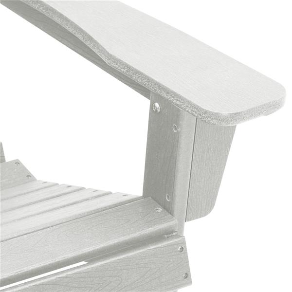 Grote foto vidaxl adirondack stoel wit 74 x 82 x 92cm kunststof tuin en terras tuinmeubelen