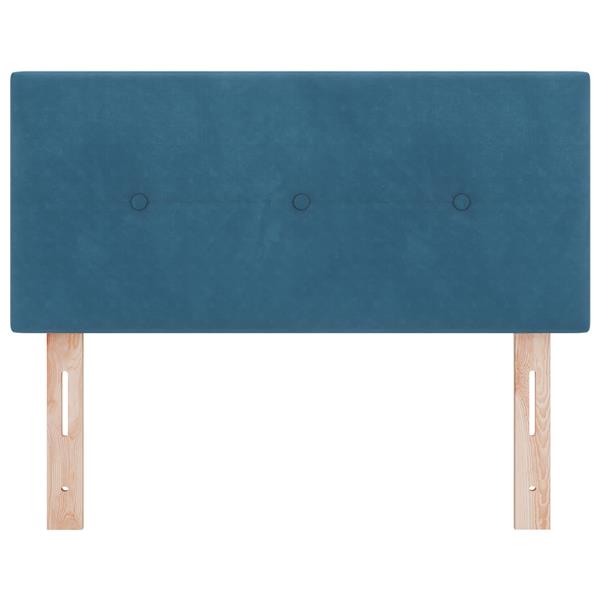 Grote foto vidaxl hoofdbord wandgemonteerd donkerblauw 100 cm fluweel antiek en kunst stoelen en banken