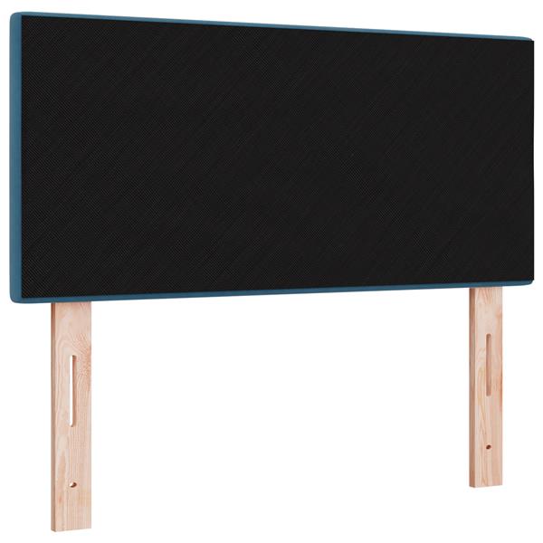 Grote foto vidaxl hoofdbord wandgemonteerd donkerblauw 100 cm fluweel antiek en kunst stoelen en banken